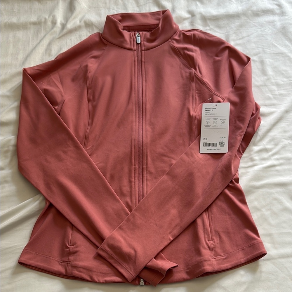 COPY - Athleta Salutation Jacket II Full-Zip Jacket in Natural Rose, size M